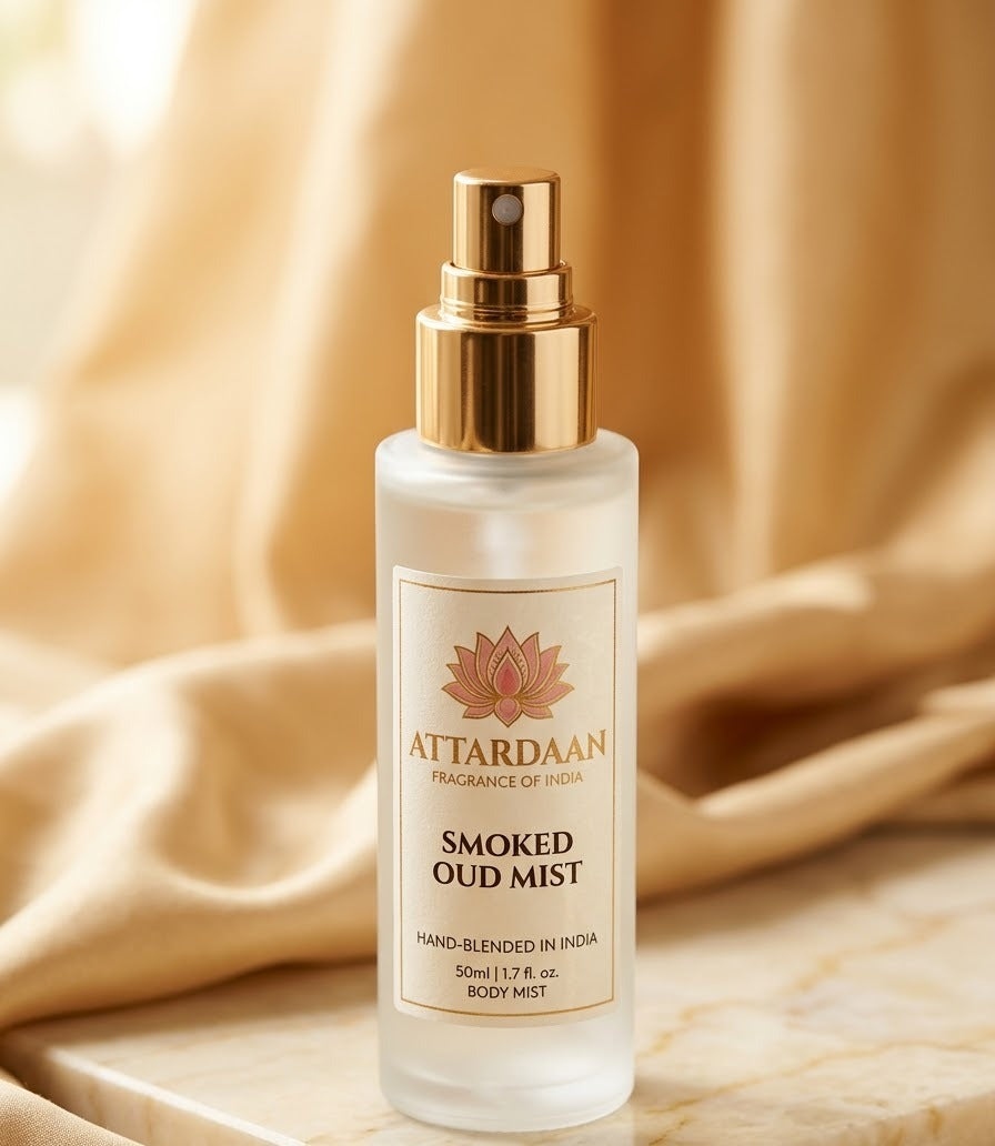 Smoked Oud Mist — Oud Wood Body Mist by Attardaan India