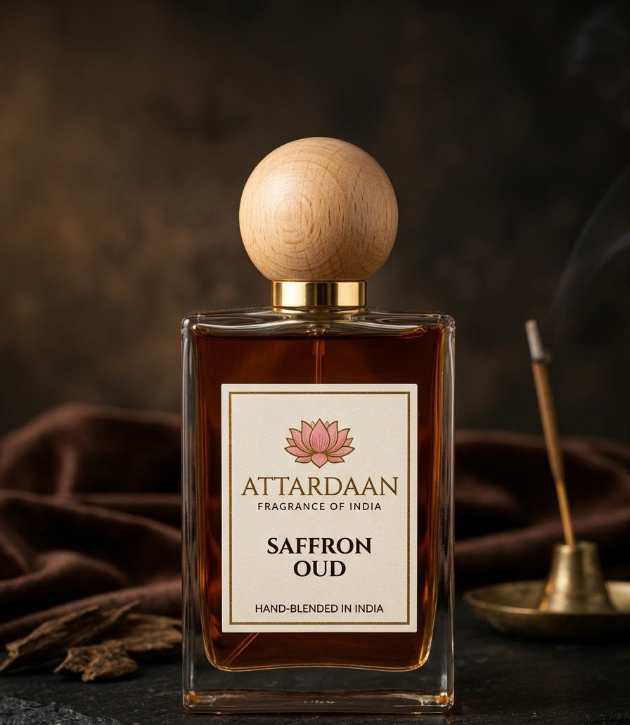 Saffron Oud — Rose & Amber Eau de Parfum by Attardaan India