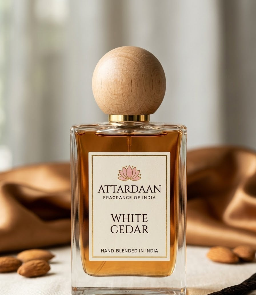 White Cedar — Citrus, Sandalwood & Vanilla Eau de Parfum for Men by Attardaan India