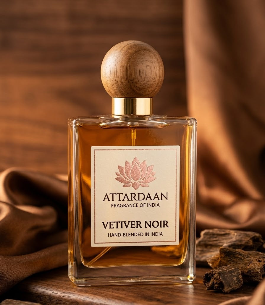 Vetiver Noir — Vetiver, Clove & Sandalwood Eau de Parfum for Men by Attardaan India