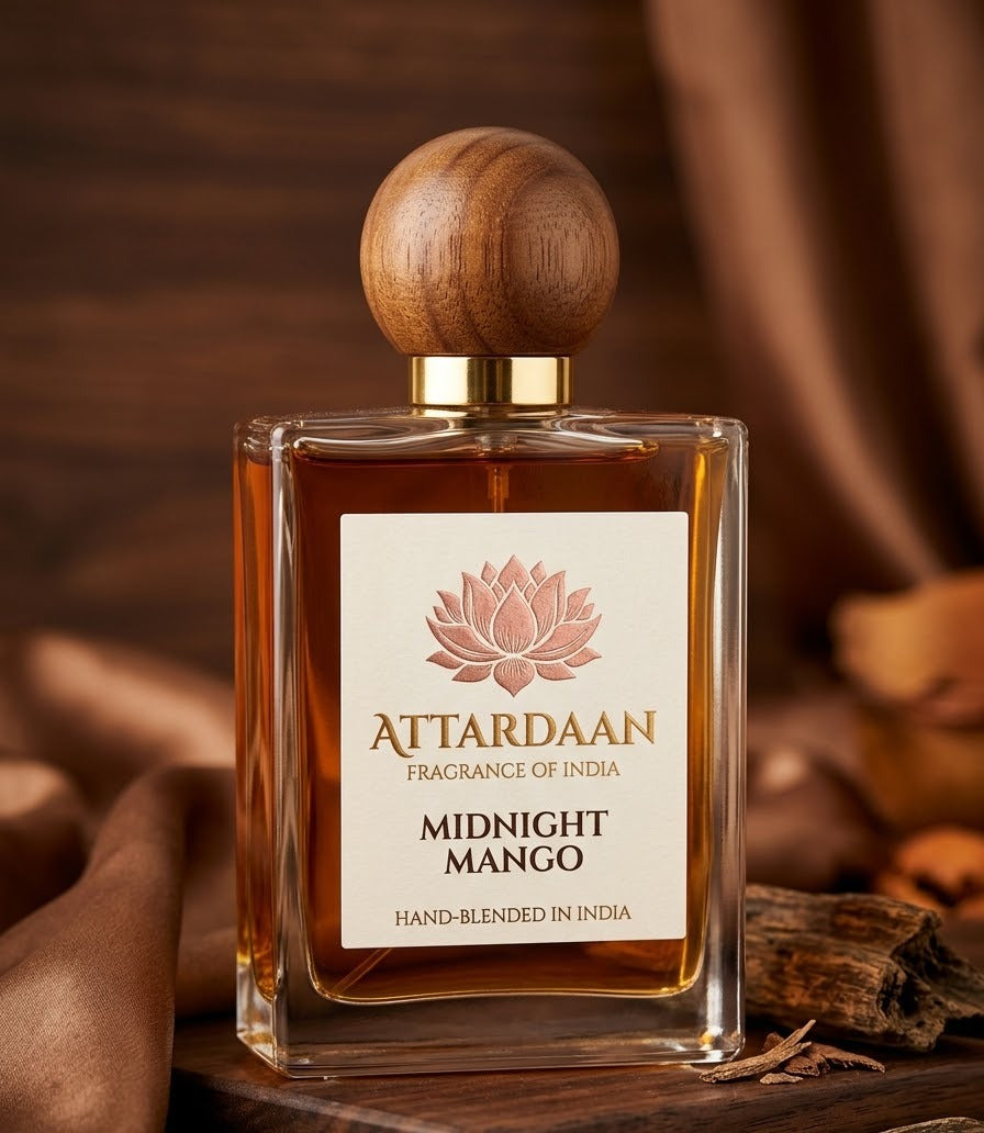 Midnight Mango — Mango, Oud & Leather Perfume by Attardaan India