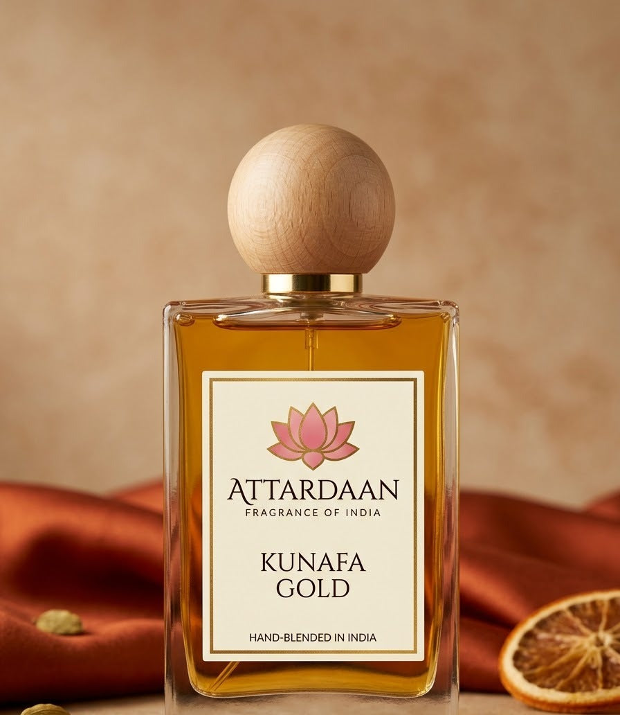 Kunafa Gold — Saffron & Pistachio Eau de Parfum by Attardaan India