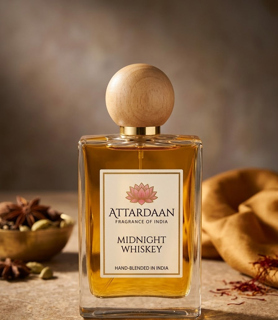 Midnight Whiskey — Rose & Amber Eau de Parfum by Attardaan India