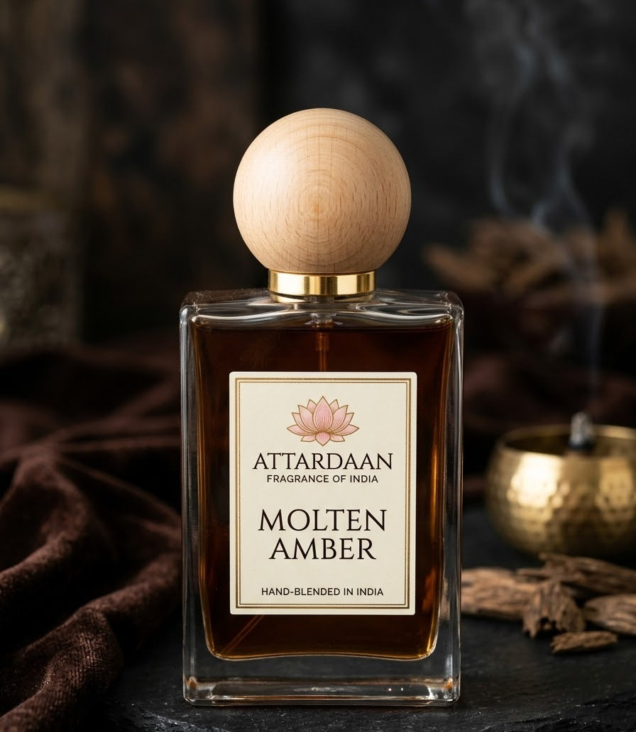 Molten Amber — Burnt Amber, Sweet Woods & Floral Eau de Parfum by Attardaan India