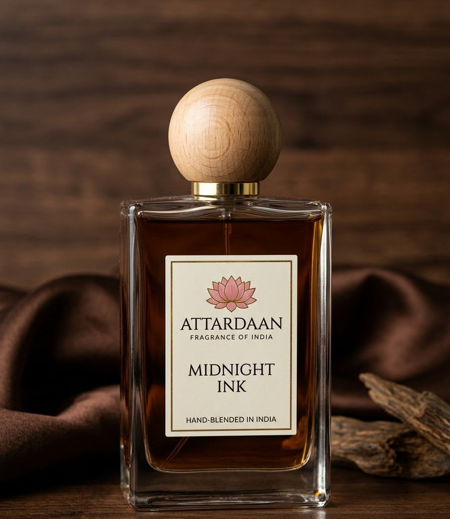 Midnight Ink — Dark Vetiver Eau de Parfum for Men by Attardaan India