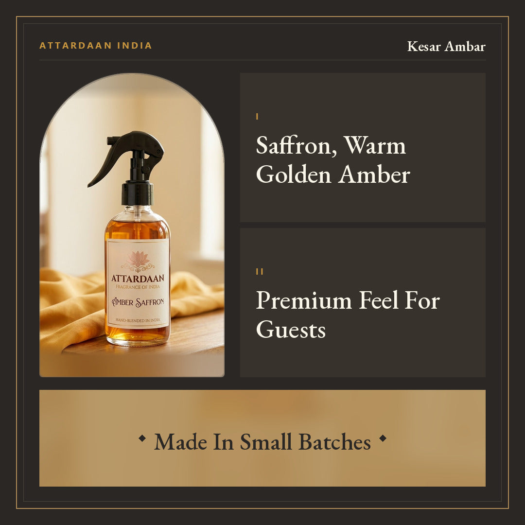 Kesar Ambar — Saffron & Amber Room Spray