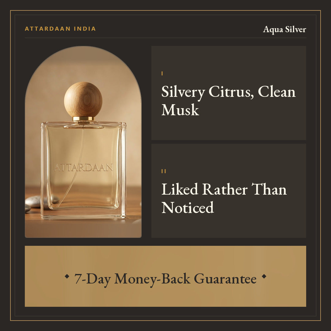 Aqua Silver — Citrus & Musk Eau de Parfum for Men