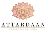 Attardaan India — stacked logo with Fragrance of India tagline