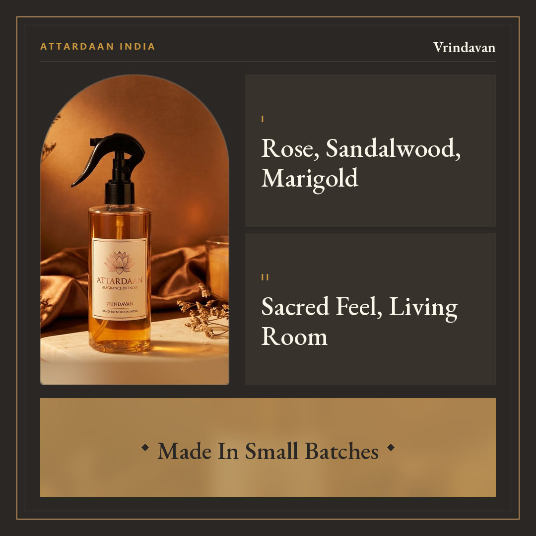 Vrindavan — Rose, Sandalwood & Marigold Room Spray