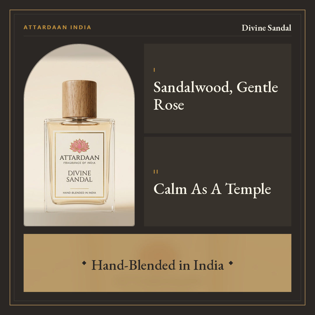 Divine Sandal — Sandalwood, Rose & Saffron Eau de Parfum