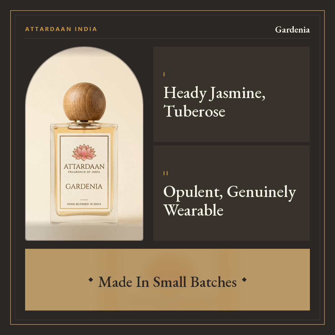 Gardenia — Jasmine, Tuberose & Musk Eau de Parfum — Attardaan India