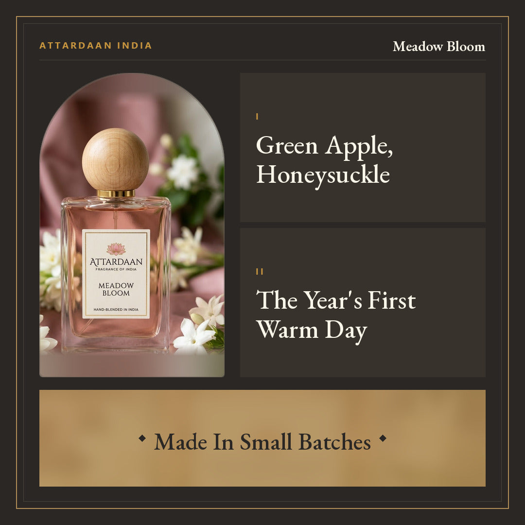 Meadow Bloom — Apple & Honeysuckle Eau de Parfum for Women — Attardaan India