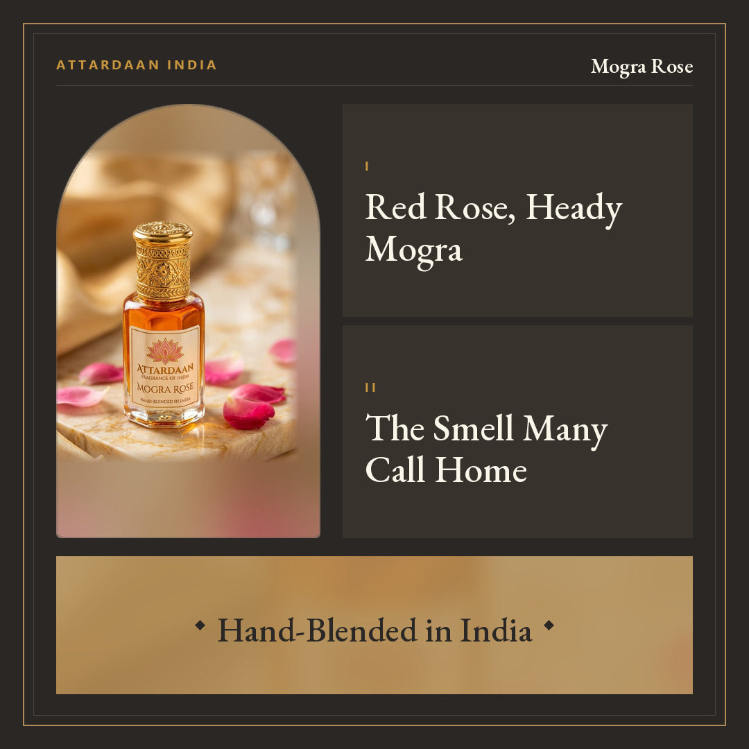 Mogra Rose — Red Rose, Mogra & Musk Attar — Attardaan India