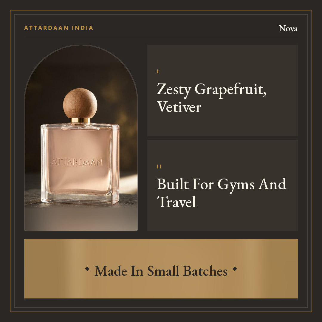 Nova — Grapefruit, Sea Notes & Vetiver Eau de Parfum — Attardaan India