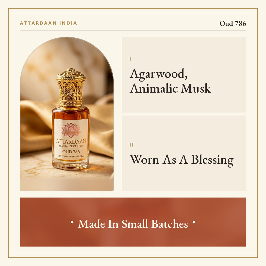 Oud 786 — Natural Oud & Musk Attar — Attardaan India