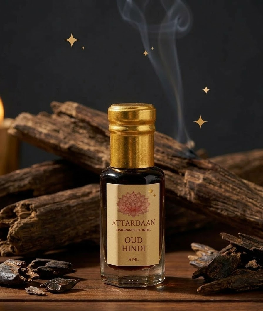 Oud Hindi — Wild Oud Attar — 3 ml bottle — Attardaan India