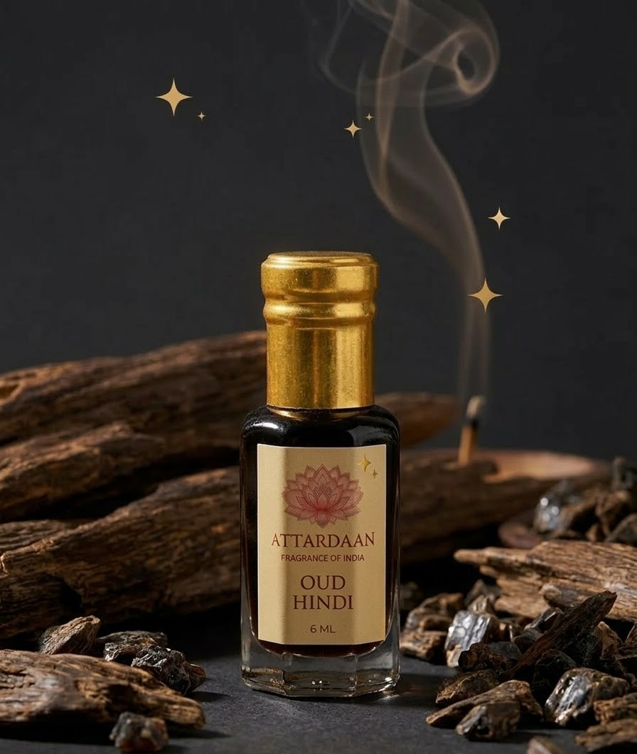 Oud Hindi — Wild Oud Attar — 6 ml bottle — Attardaan India