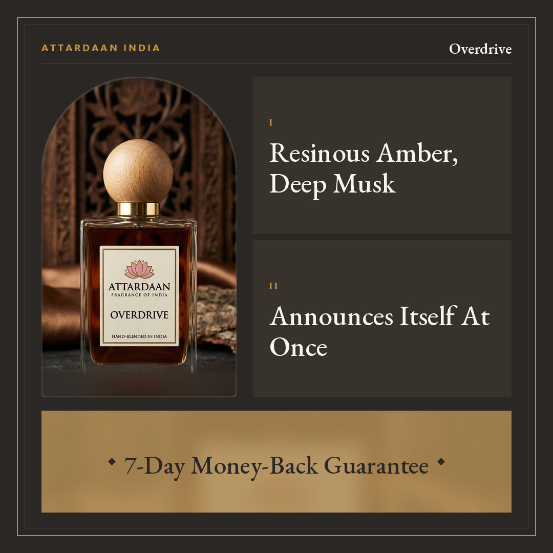Overdrive — Intense Woody Amber Extrait de Parfum — Attardaan India
