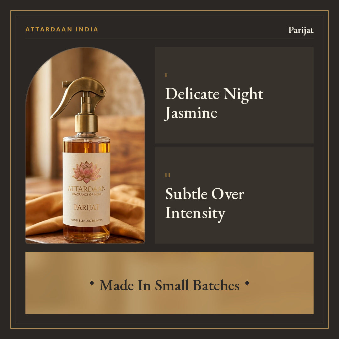 Parijat — Harsingar Night Jasmine Room Spray — Attardaan India