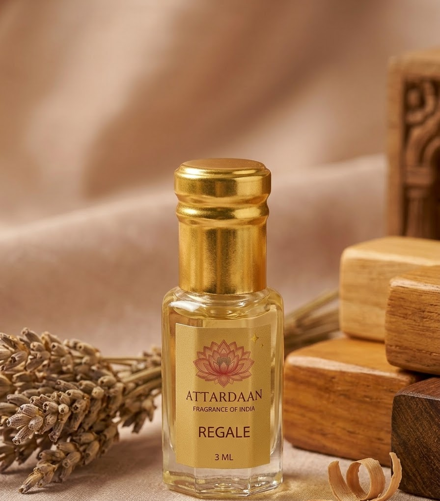 Regale — Precious Woods & Lavender Attar — 3 ML bottle — Attardaan India