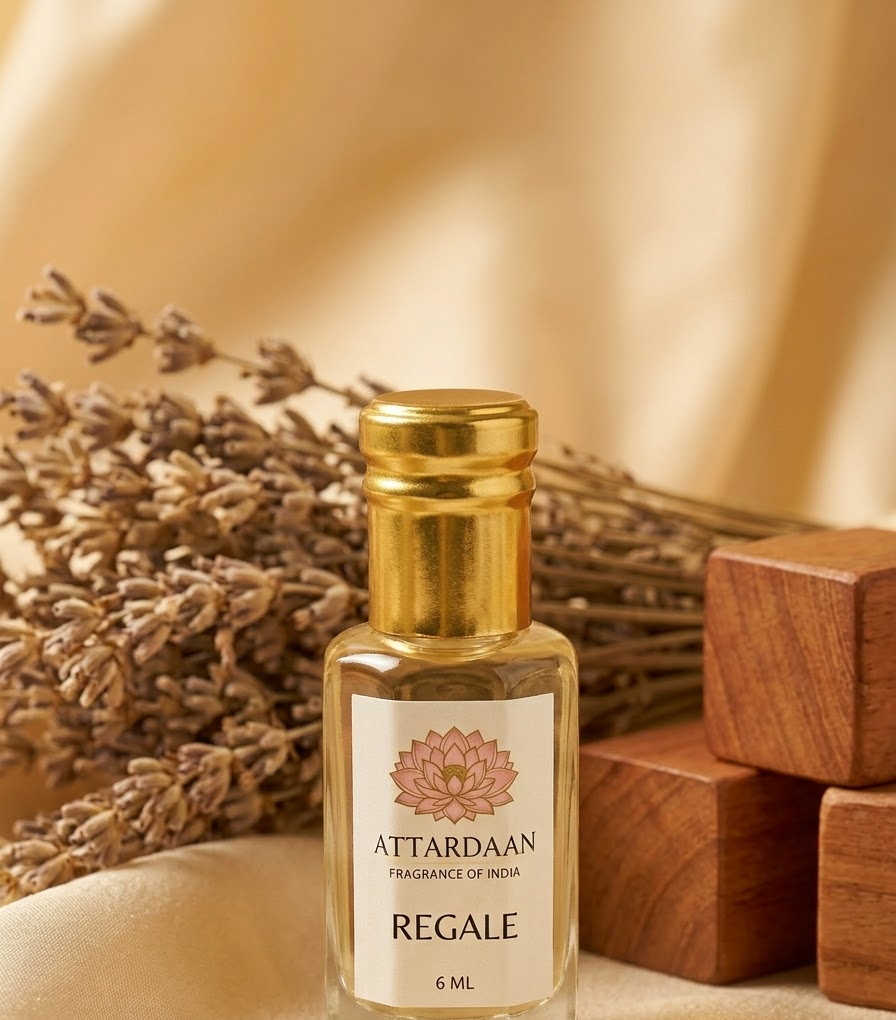 Regale — Precious Woods & Lavender Attar — 6 ML bottle — Attardaan India
