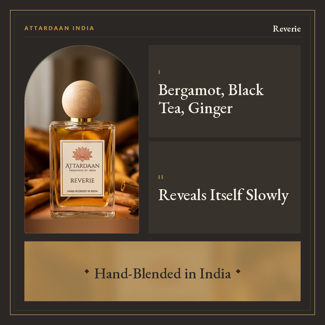 Reverie — Black Tea, Ginger & Musk Extrait de Parfum — Attardaan India