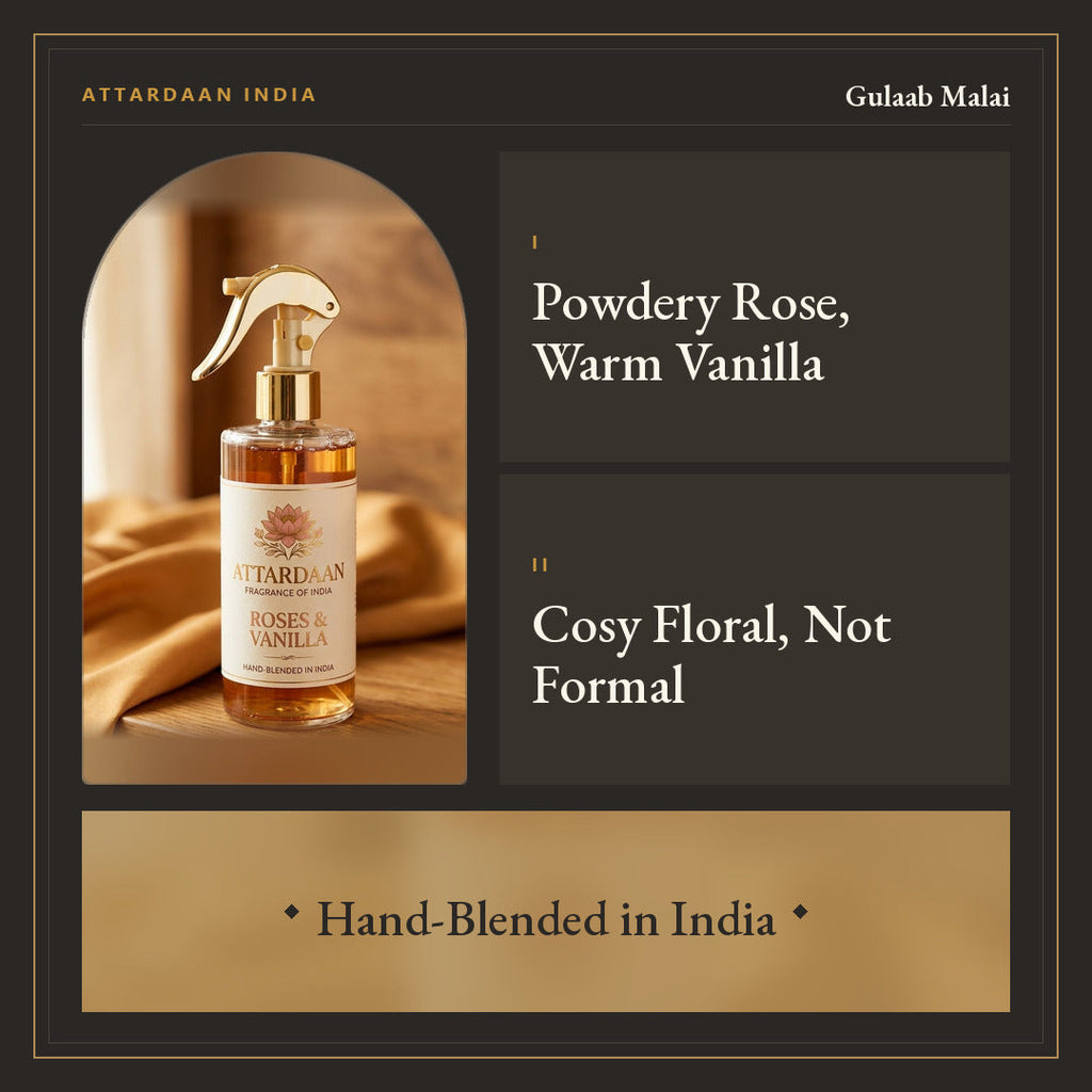 Gulaab Malai — Rose & Vanilla Room Spray — Attardaan India