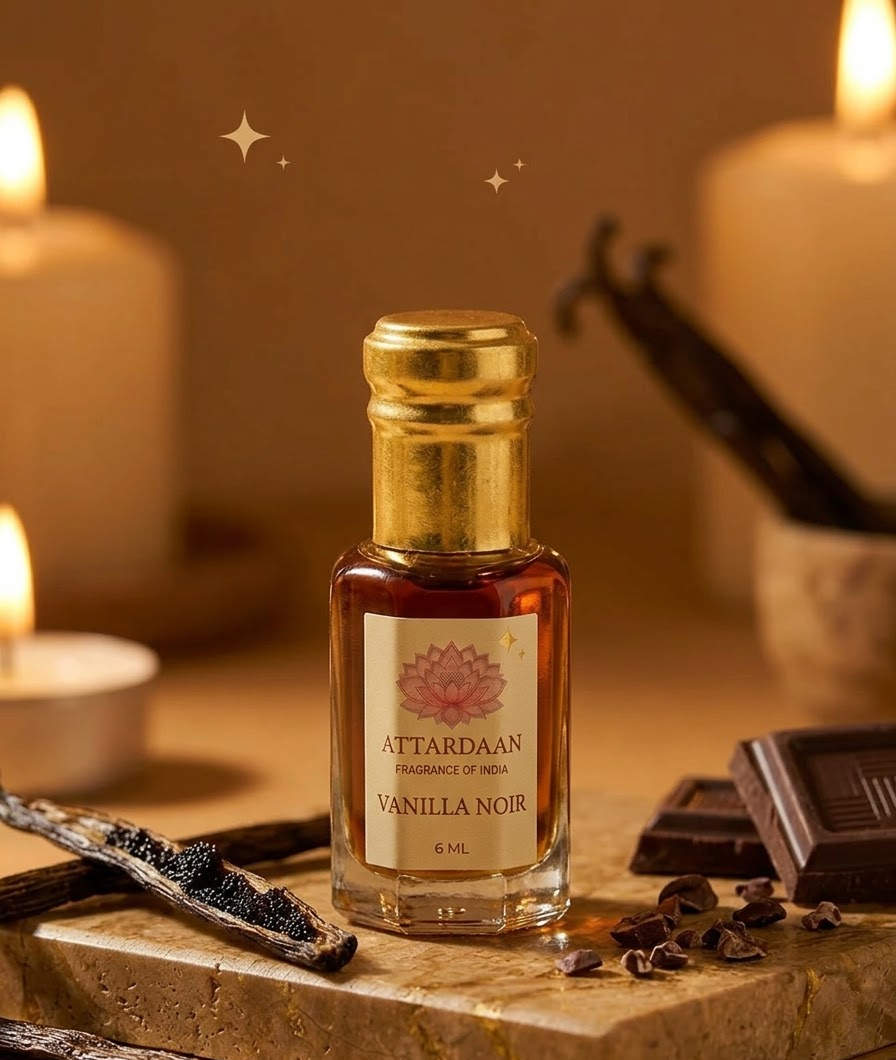 Vanilla Noir — Smoky Vanilla Attar — 6 ml bottle — Attardaan India